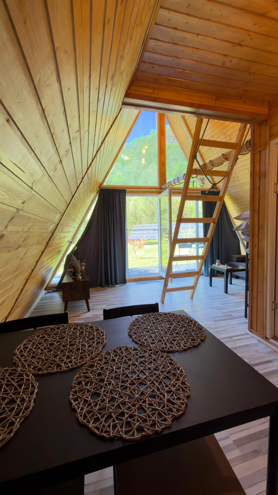 Interior Cabana A-Frame Panorama